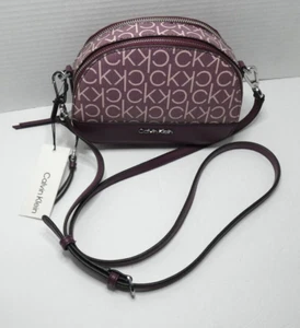 Calvin Klein Ashley Logo Plum Purple Crossbody Bag New w/ Tag - Picture 1 of 7
