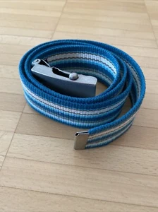 Gürtel Zero 4 Cm Breit Blau Türkis Weiß Braun 106 Cm - Bild 1 von 4