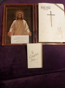 Vintage 1971 HEILIGE BIBEL weiß neu American Memorial Edition Zeder Box katholisch - Bild 1 von 10