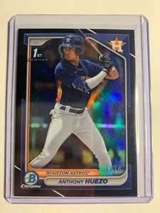 Anthony Huezo 2024 1st Bowman Chrome SSP #D /10 Black Holo Astros #BCP-108 RC - Picture 1 of 2