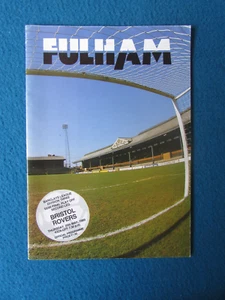 Fulham v Bristol Rovers 25/5/89 Division 3 Play Off Semi Final 2nd Leg Programme - Picture 1 of 1