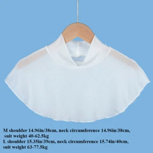 Mujeres Cuello Tortuga Transparente Cuello Falso Medio Top Blusa Cuello Dickey Protección Solar Elegante - Imagen 1 de 10