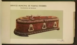 Spain Hearse Coffins Urns 1960s Varcelona Trade Catalog for Funeral Parlors - Imagen 1 de 12