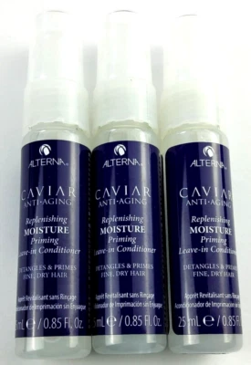 Acondicionador sin enjuague con cebado hidratante Alterna Caviar ~ 0,85 fl oz/25 ml ~ Lote de 3 Foto 1 de 3