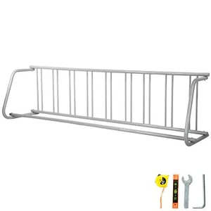111"Floor Bike Rack 9 Holders All-Steel Grid Bike Rack Single-Side Storage Stand - Picture 1 of 11