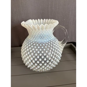 De colección. Jarra blanca opalescente francesa Fenton - Imagen 1 de 9