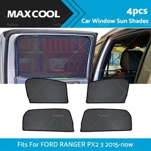 4pcs Magnetic Car Window Privacy Sun Shades Fits For Ford Ranger PX2 3 2015-now - Picture 1 of 7