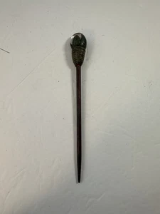 Wooden Hair Stick Crystal Glass Accent - Picture 1 of 5