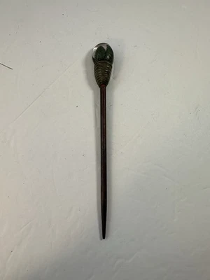 Palo de pelo de madera con acento de cristal Foto 1 de 4