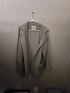 Altar'd State Ladies Dusty Green Cardigan Sweater with Pockets Oversized Med  - Picture 1 of 5