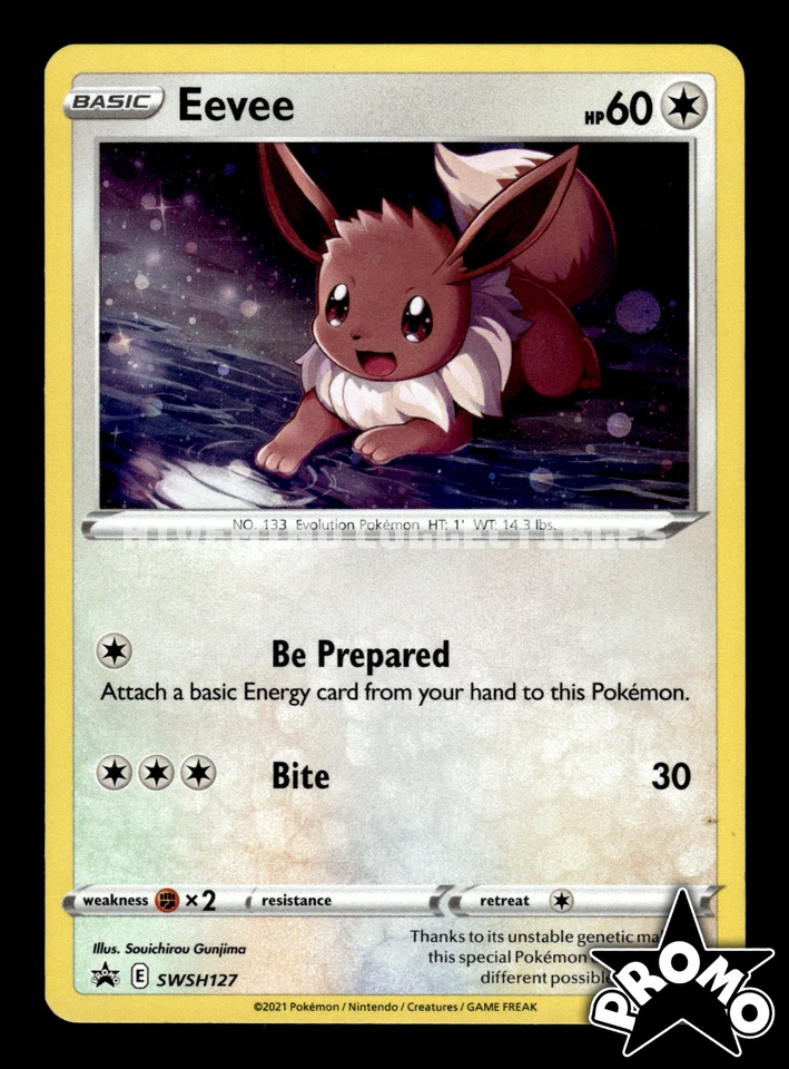Eevee SWSH127 Cosmos SWSH: Sword & Shield Promo Cards Pokemon Card - Image 1 of 1