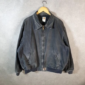 Vintage Carhartt Quilt Lined Santa Fe Work Jacket Men’s 2XL Grey J102 PTL USA - Bild 1 von 8