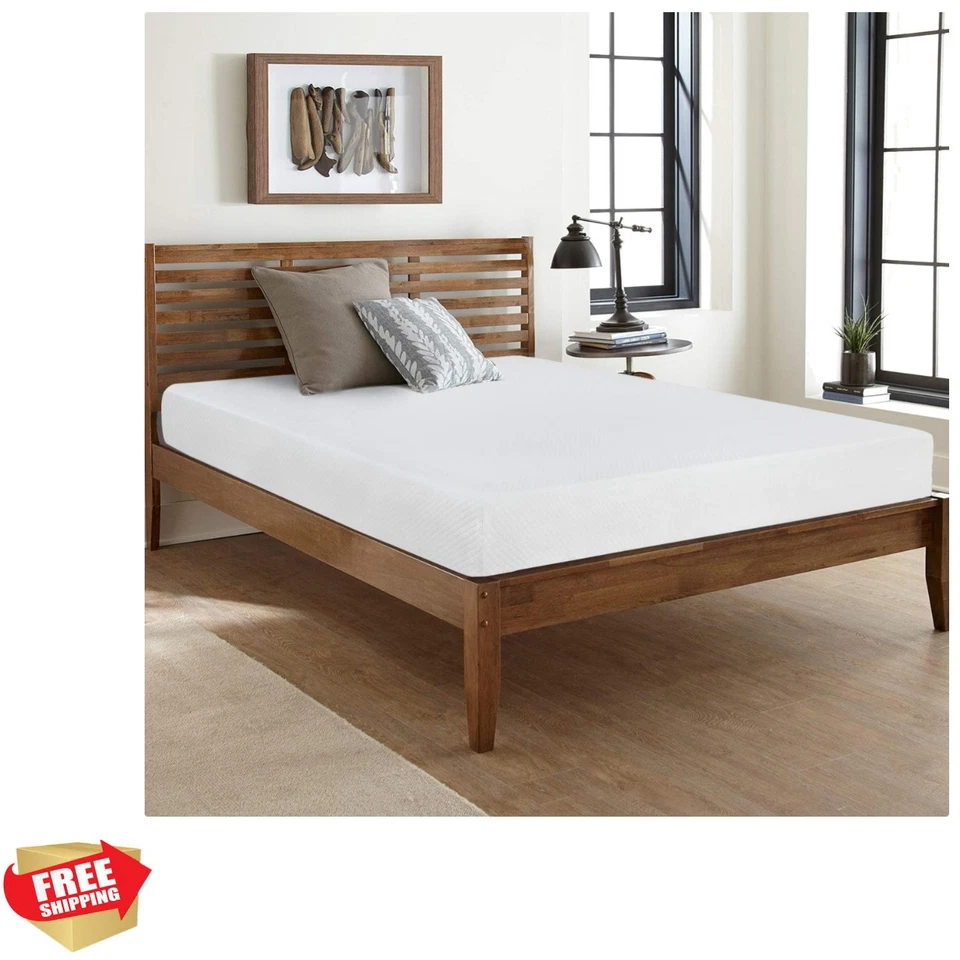 FDW Memory Foam Mattress Gel for Cool Sleep Pressure Relief Medium Firm