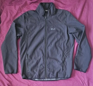 Jack Wolfskin Stormlock Soft Shell Mens Black Jacket Size 44/46 XL - Picture 1 of 17