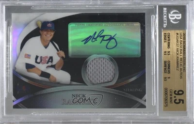 2010 Bowman Sterling Black Refractor /25 Nick Ramirez BGS 9.5 GEM MINT Auto - Image 1 of 2