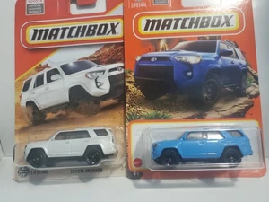 2025 MATCHBOX 🔥Toyota 4Runner - Lot of 2 🔥White & Blue🔥 - Picture 1 of 16