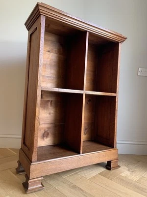 French Antique Vintage Oak Bookcase Pigeon Holes - Image 1 of 4