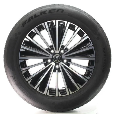 VW Tiguan CT1 Winterräder Napoli Schwarz Glanz Falken 235/55R18 DOT24 571601025K - Bild 1 von 4