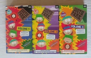 South Park Volume 1,2 & 3 VHS 1997 Comedy Central - Picture 1 of 3
