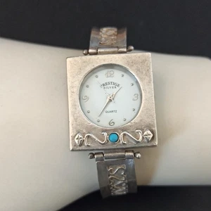 Vintage Uhr Sterling Silber Rosegold läuft signiert MOTAG israelisches Armband OOAK - Bild 1 von 23