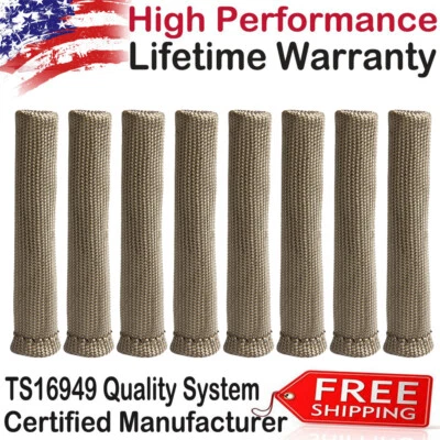 Titanium Spark Plug Wire Boot Heat Shield Protector Sleeve Brown 2500º for LS1 - Image 1 of 4