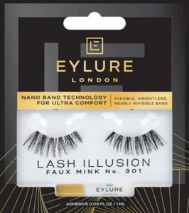 Eylure Lash Illusion ciglia finte visone n:301 tecnologia Nano Band - Foto 1 di 6