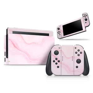 Skin Wrap Aufkleber Cover für Nintendo Switch - Marmor Oberfläche V1 Pink - Bild 1 von 1