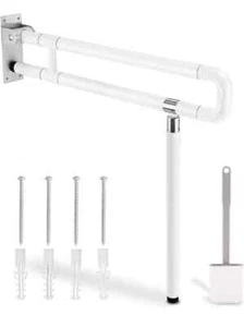 YUCHENGTECH Toilet Grab Rail 75x70cm Foldable Drop Down Toilet Rails Bathroom St - Picture 1 of 5