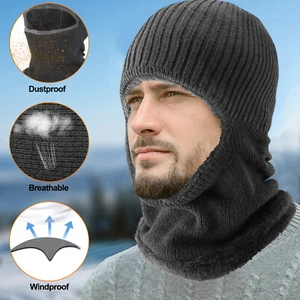 1 Hole Full Face Mask Ski Winter Cap Balaclava Outdoor Beanie Tactical Warm Hat - Picture 1 of 66
