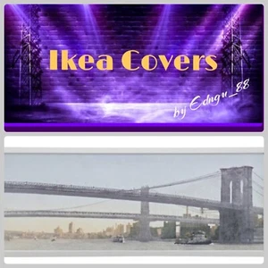 IKEA BJORKSTA ART CANVAS of Brooklyn Bridge 55” x 22" NYC - NEW - Picture 1 of 1