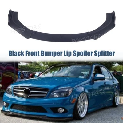 Черный передний бампер кромка спойлер разветвитель комплект кузова протектор подходит для Kia Rio Rio5 - Изображение 1 из 4