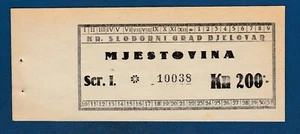 Local note 200 Kuna 1940s, Mjestovina Bjelovar Croatia Germany Italy NDH USTASA - Picture 1 of 2