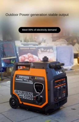 Silent 220v High Power Small Portable Mobile Electric/remote Start Generator - Image 1 of 4