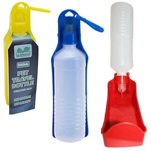 Pet-Pro 500ml Reise Wasserflasche mit Gürtel Clip Hund Katze Zufällig Farbe - Bild 1 von 1