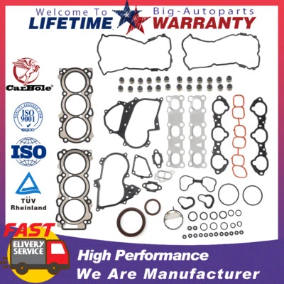 NUEVO PARA 2007-2020 Nissan Altima Máxima Murano Quest VQ35DE 3,5 L Juego de juntas de culata Foto 1 de 4