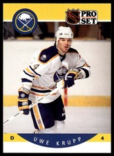 1990-91 Pro Set Uwe Krupp Buffalo Sabres #23