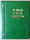 VST AUSTRALIAN 2/- COIN ALBUM FLORIN 1910 to 1963 with MINTAGES - GREEN Colour
