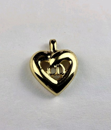 Ciondolo Charm Christian Dior CD Cuore Tono Oro