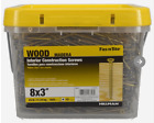 Hillman Fas-n-Tite #8 x 3" Yellow Zinc 1,925 Count  Interior Wood Screws 25 Lbs