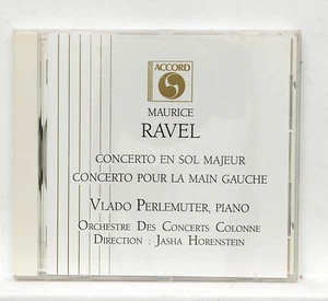 VLADO PERLEMUTER, JASHA HORENSTEIN ⸺ RAVEL Concerto in G major ⸺ ACCORD CD NM - Picture 1 of 2