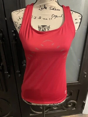 Camiseta sin mangas de entrenamiento K-Swiss blanca talla mediana usada roja Foto 1 de 4