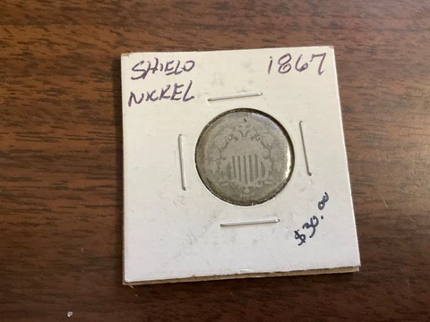 1867  5C Shield Nickel PLEASE SEE PHOTOS YOU GRADE Cover