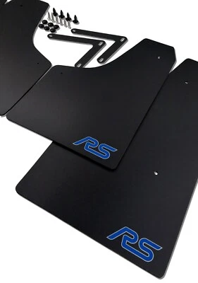 rallyflapZ | Mud Flaps & Kit fit: Ford Focus RS Mk2 Black 4mm PVC*S MSA RS-PB - Image 1 of 4