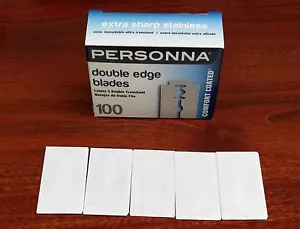 5 PERSONNA Lab Platinum Chrome Stainless Double Edge Razor Blades - USA - Picture 1 of 1