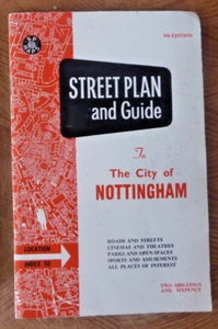 Street Plan & Guide The city of Nottingham 9th Edition Colwick Beeston Carlton - Imagen 1 de 1