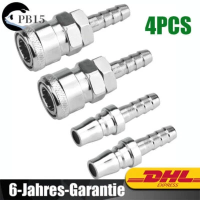 MARKENLOS Schlauch Schnellkupplung 8mm Druckluftkupplung Kompressor Fitting Kupplungen