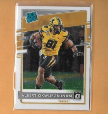 2020 Donruss Optic Draft Picks Albert Okwuegbunam Rated Rookie, Missouri U. #12 - Image 1 of 2