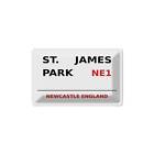 Blechschild 18x12 cm Newcastle St. James Park NE1 England