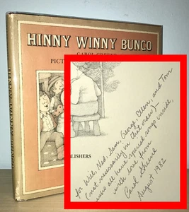 Carol Greene - Hinny Winny Bunco - SIGNED 1st 1st - Children's Picture Book - NR - Picture 1 of 9