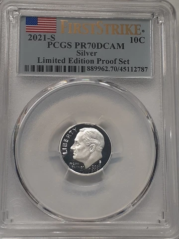 2021-S Roosevelt Silver Dime Limited Edition Proof Set PR70DCAM FS PCGS Cover